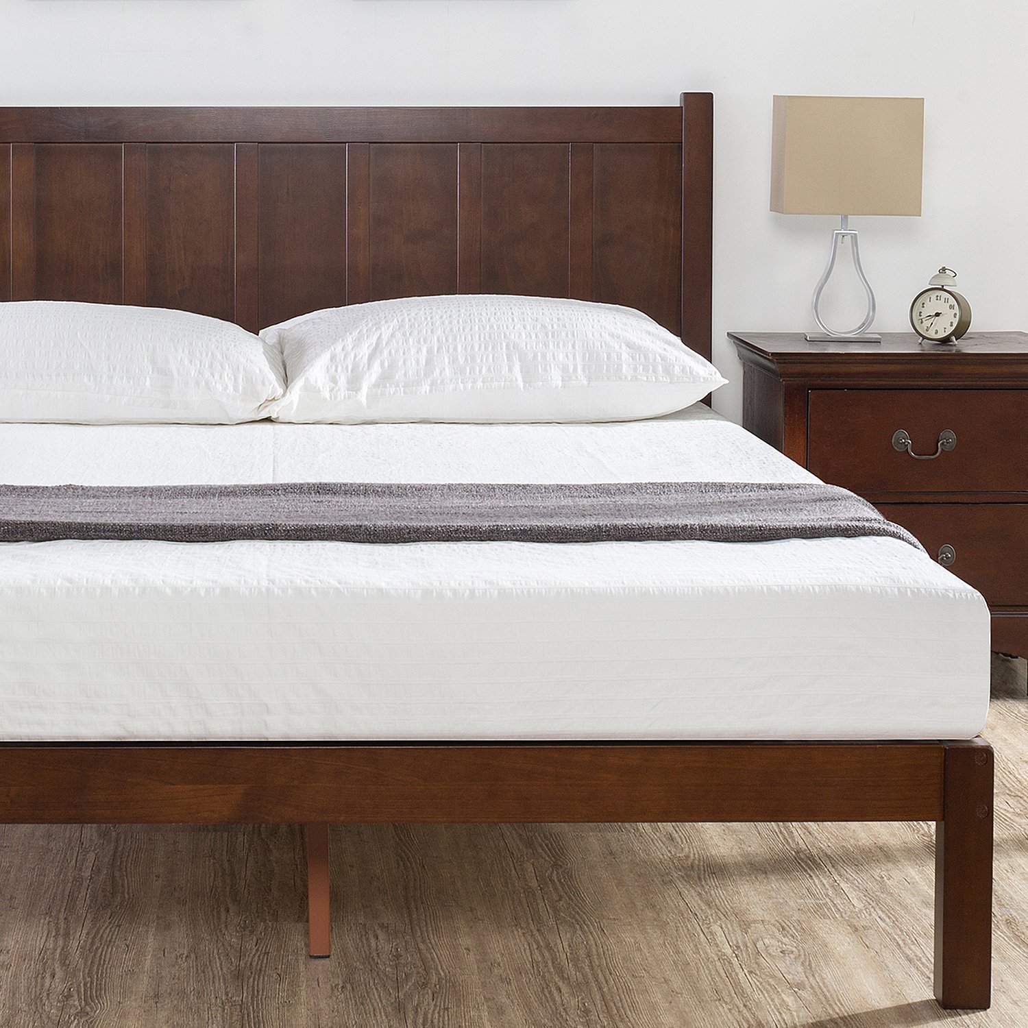 Zinus Queen Double King Single Solid Timber Bed Frame Platform Mattress